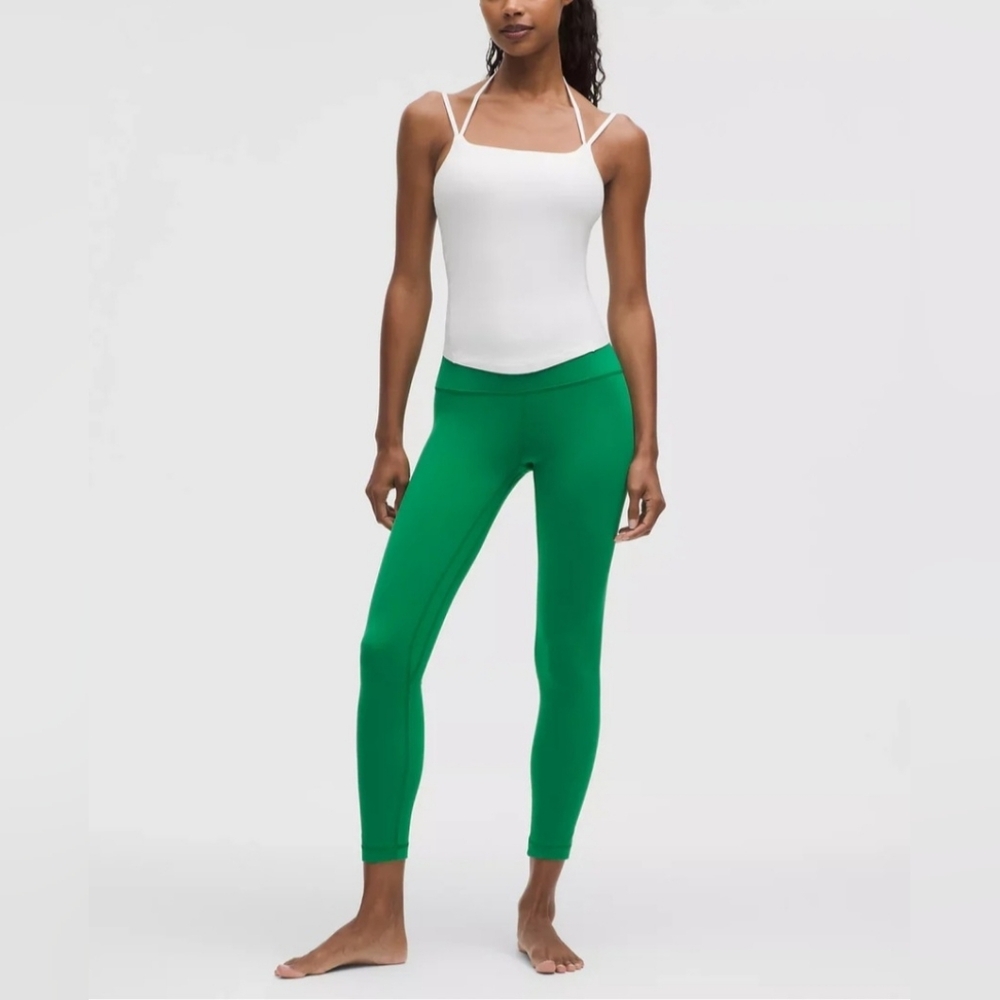 Lululemon Athletica High Rise Vibrant Green Leggings Size 8